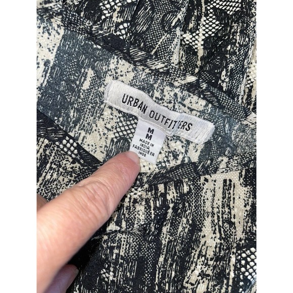 Urban Outfitters Camille Black & Tan Mini Dress Tunic Size M - Picture 7 of 10